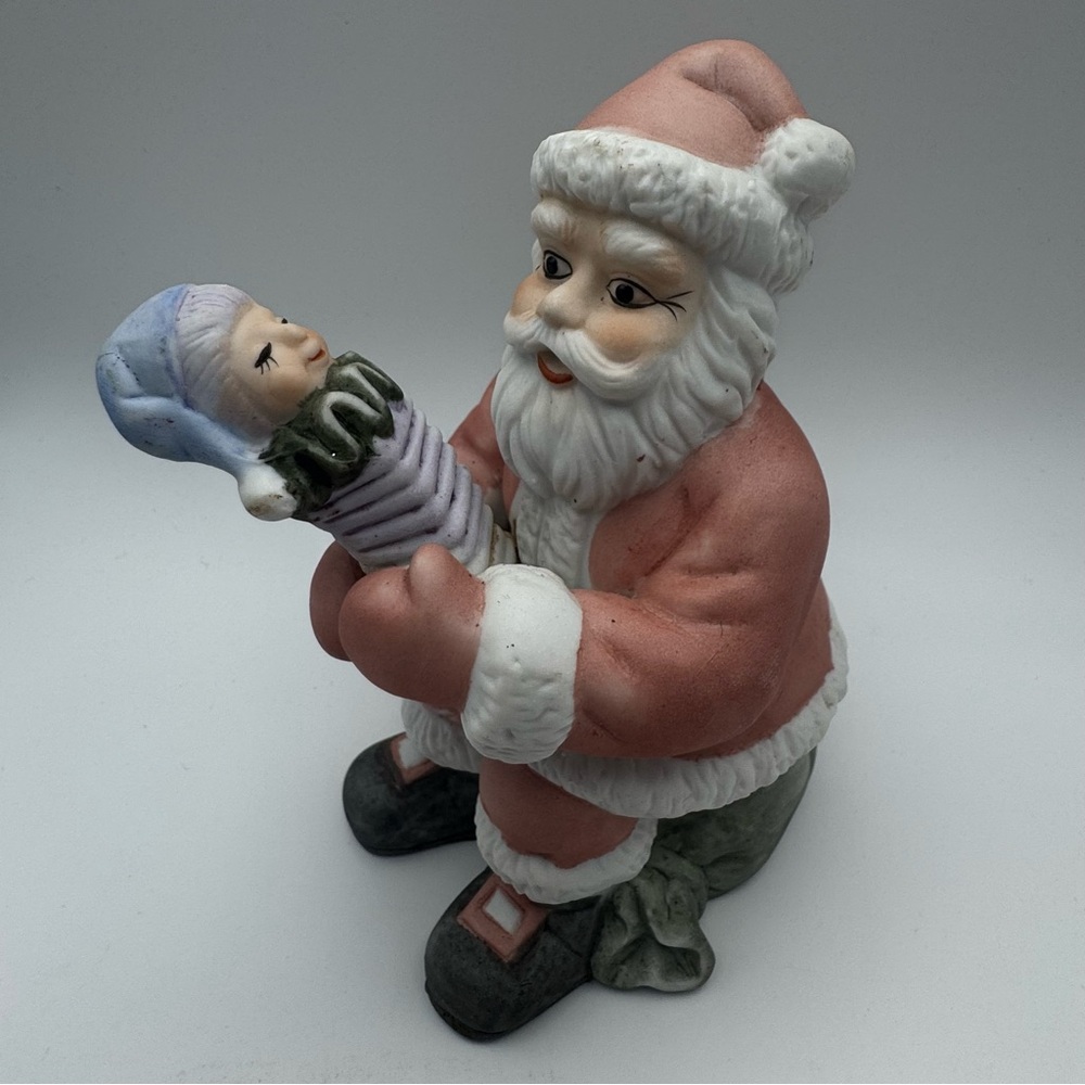 1985 Willitts Designs Santa and Baby Portable Night Light Lamp Base Taiwan ROC